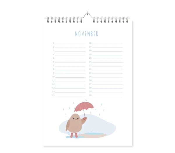 Fyllbooks Verjaardagskalender A4 - Birds - Afbeelding 14