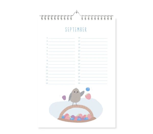 Fyllbooks Verjaardagskalender A4 - Birds - Afbeelding 12