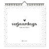 Fyllbooks Verjaardagskalender - Zwart/wit