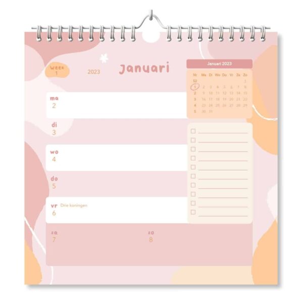 Fyllbooks Weekkalender 2023 - Pastel - Afbeelding 4