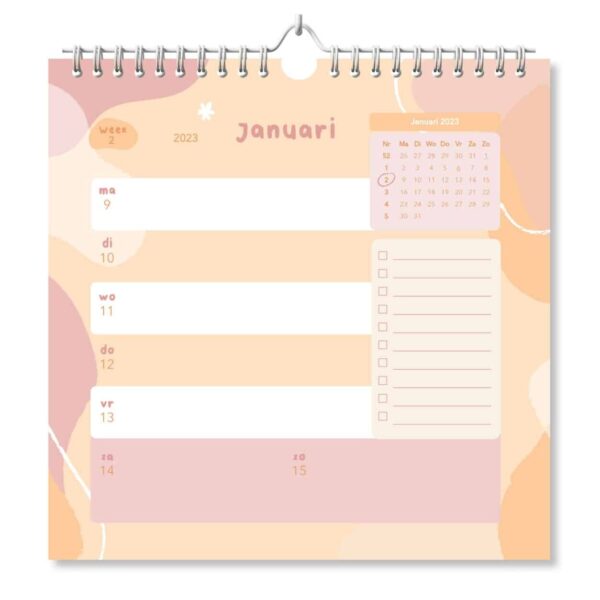 Fyllbooks Weekkalender 2023 - Pastel - Afbeelding 5