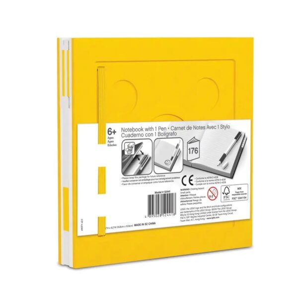 LEGO Notitieboek met Gelpen - Geel - Afbeelding 3