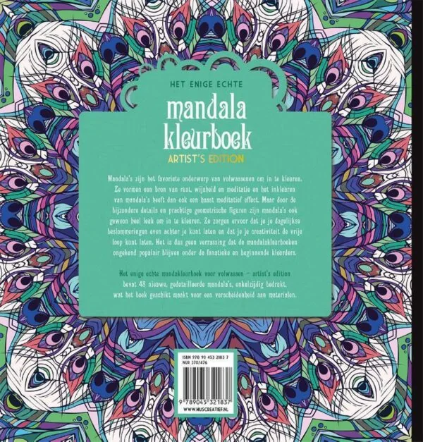 Het enige echte mandala kleurboek Artist Edition I - Afbeelding 3
