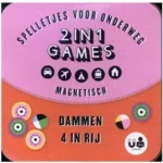 Magnetische 2 in 1 Games - Dammen + 4 in rij