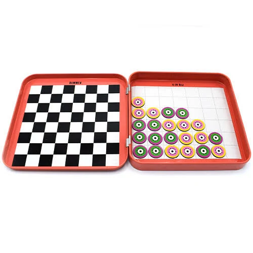 Magnetische 2 in 1 Games - Dammen + 4 in rij - Afbeelding 4