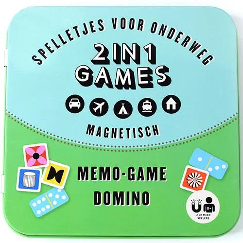 Magnetische 2 in 1 Games - Memo-Game + Domino