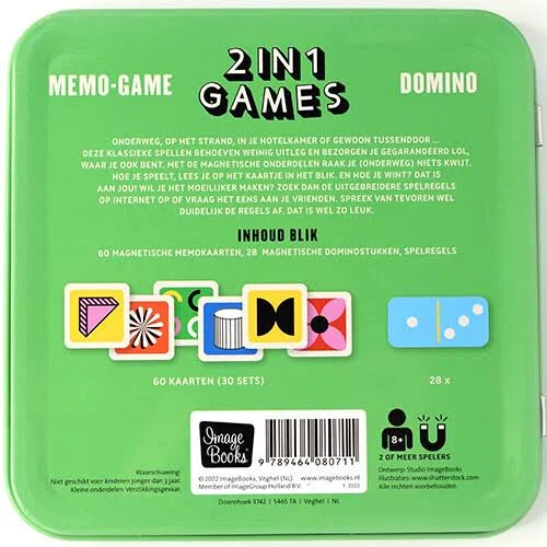 Magnetische 2 in 1 Games - Memo-Game + Domino - Afbeelding 5