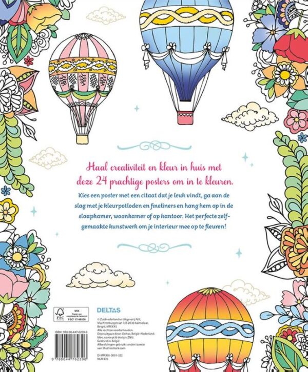 Inspirerende posters om in te kleuren - Afbeelding 3
