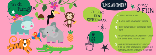 Sjabloonboeken - In de Jungle - Afbeelding 3