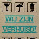Uitnodigingen - Verhuiskaart 2 - 6 stuks