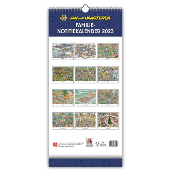 Jan van Haasteren familiekalender (5 personen) 2024 - Afbeelding 3