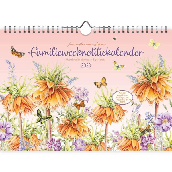 Janneke Brinkman Familie weekkalender A4 2023 - Oranje Pracht