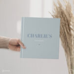Kraambezoekboek Modern Pastel Blue 1