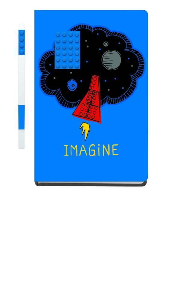 LEGO Imagine notitieboek met blauwe Gel Pen - Afbeelding 2