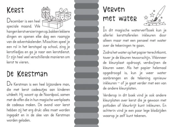 Magisch waterkleurboek Kerstmis - Afbeelding 2