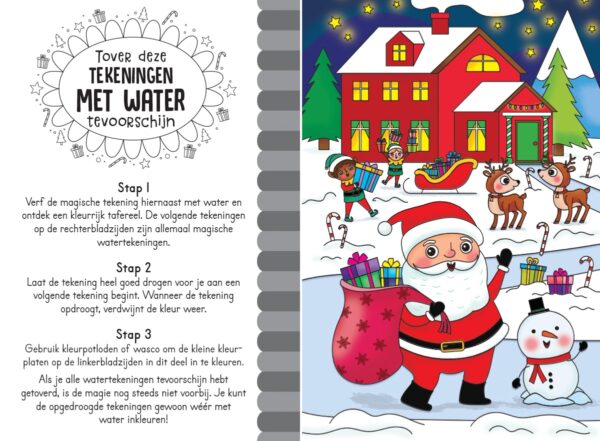 Magisch waterkleurboek Kerstmis - Afbeelding 5