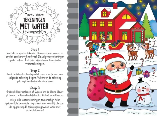 Magisch waterkleurboek Kerstmis - Afbeelding 5