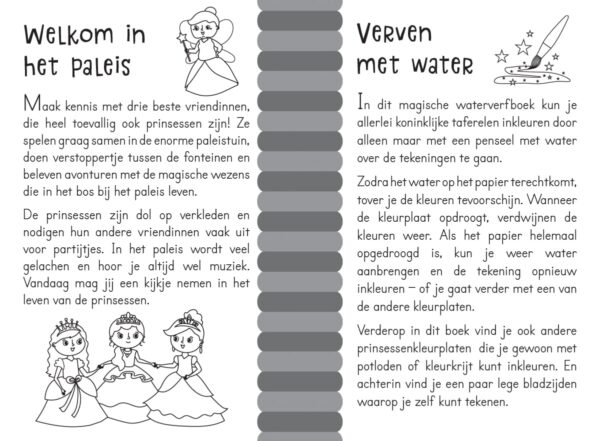 Magisch waterkleurboek Prinsessen - Afbeelding 3