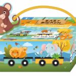 Puzzeltrein Babydieren (boek + puzzel)
