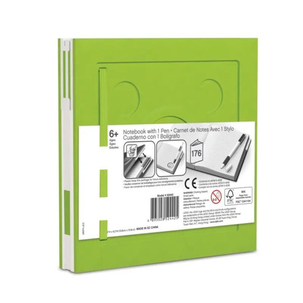 LEGO Notitieboek met Gelpen - Limoen - Afbeelding 3