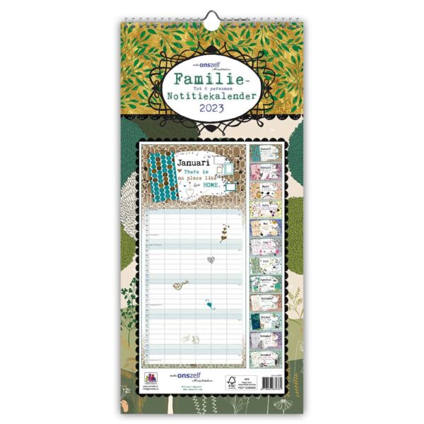 Studio Onszelf Familiekalender (6 personen) Boswandeling 2024 - Afbeelding 3