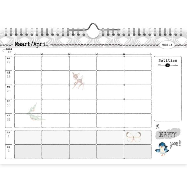 Studio Onszelf Familie weekplanner 2023 - A4 - Afbeelding 2
