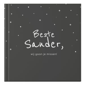 Ontwerp Je Eigen Afscheidsboek Collega Happy White Dots (1)