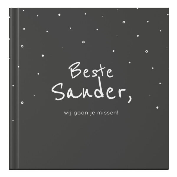 Ontwerp Je Eigen Afscheidsboek Collega Happy White Dots (1)