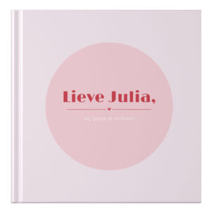 Ontwerp Je Eigen Afscheidsboek Collega Modern Retro Pink (1)