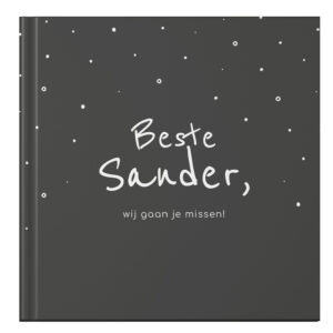 Ontwerp Je Eigen Afscheidsboek Pensioen Happy White Dots (1)