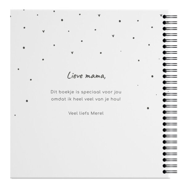 Ontwerp Je Eigen Allerliefste Mama Invulboekje Dots & Hearts (2)