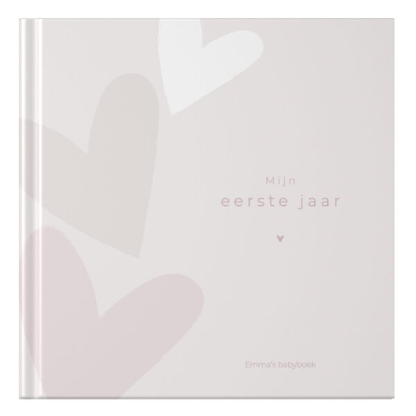 Ontwerp Je Eigen Babyboek Happy Hearts Pink (1)