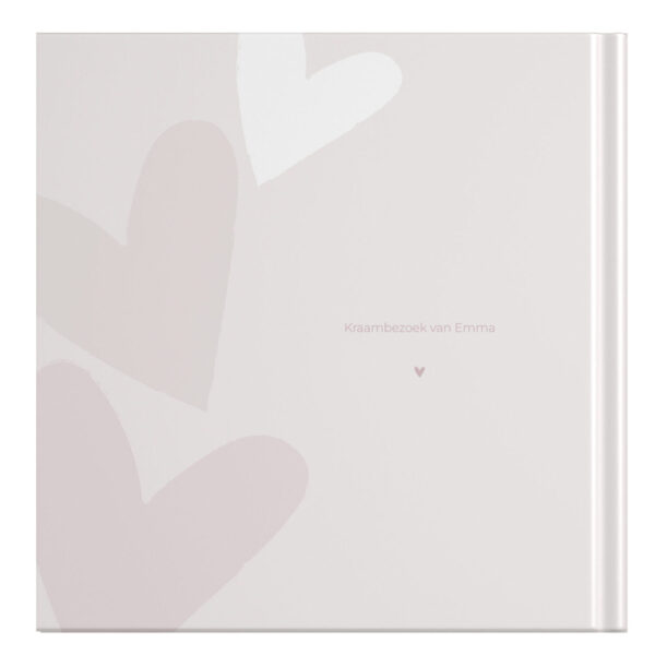 Ontwerp Je Eigen Kraambezoekboek Happy Hearts Pink (2)