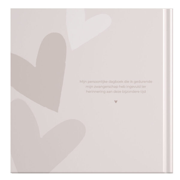 Ontwerp Je Eigen Zwangerschapsdagboek Happy Hearts Brown (2)