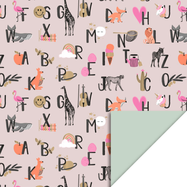 Cadeauzakjes - ABC Sand - Pistache (27 x 34 cm) - 200 stuks - Afbeelding 2
