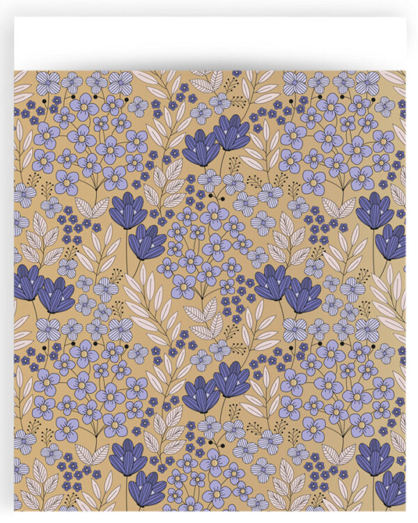 Cadeauzakjes - Flower Field Gold Violet (27 x 34 cm) - 200 stuks