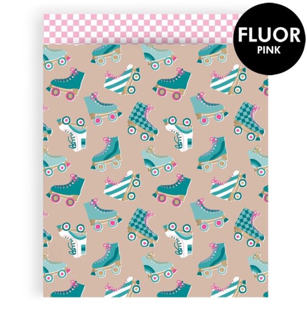 Cadeauzakjes - Roller Skates Nude - Check Blush Pink (27 x 34 cm) - 200 stuks