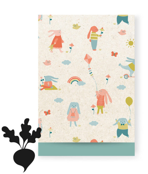 Cadeauzakjes - Sweet Bunny - Misty Green (17 x 25 cm) - 200 stuks
