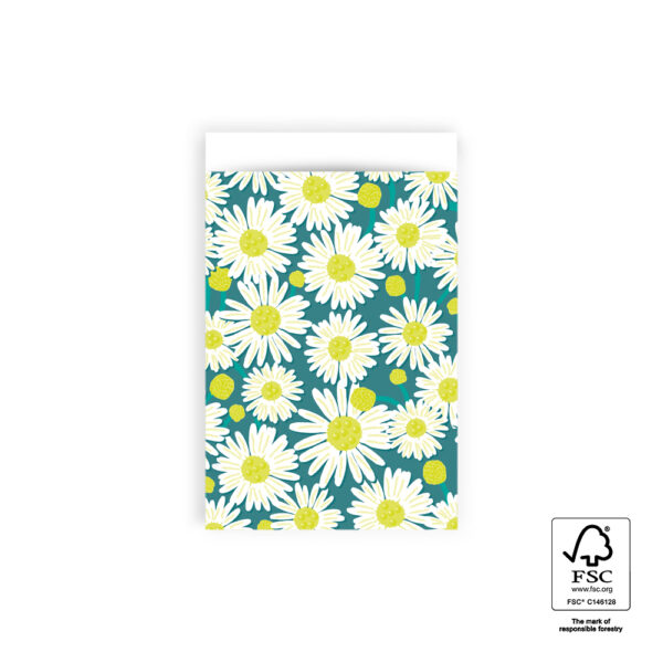 Cadeauzakjes - Daisy Jade Blue (12 x 19 cm) - 200 stuks