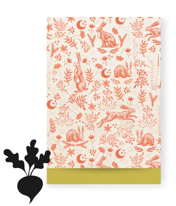 Cadeauzakjes - Hare Nature Coral Red - Yellow (17 x 25 cm) - 200 stuks