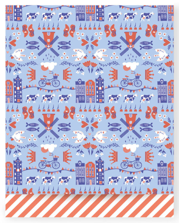Cadeauzakjes - Holland - Stripe Orange (27 x 34 cm) - 200 stuks
