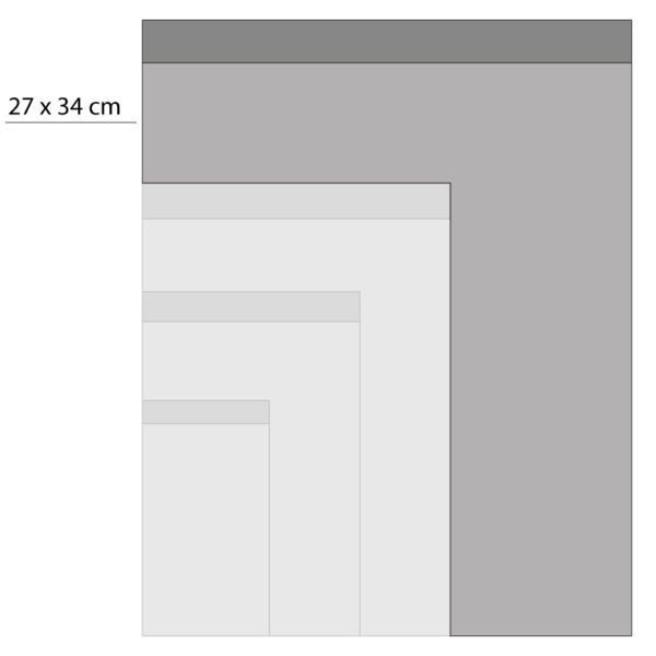 Cadeauzakjes - Big Check Fluor Orange - Check Mustard (27 x 34 cm) - 200 stuks - Afbeelding 3