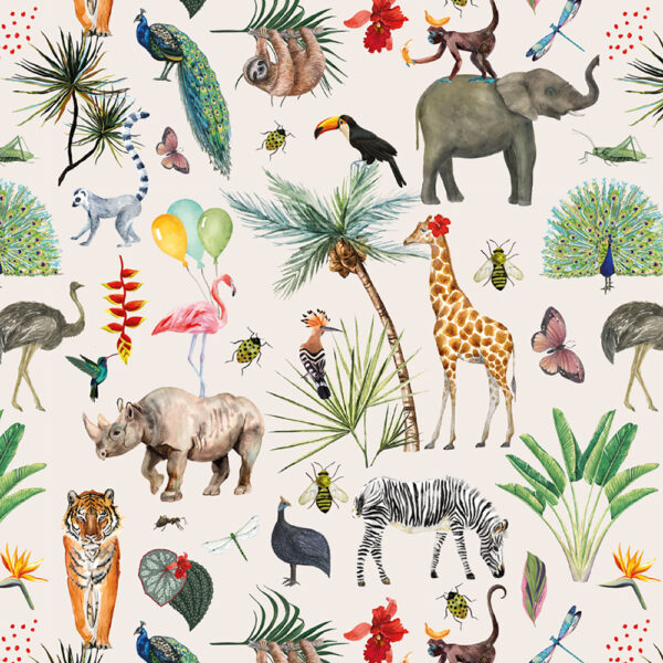 Cadeauzakjes - Jungle (27 x 34 cm) - 200 stuks - Afbeelding 2