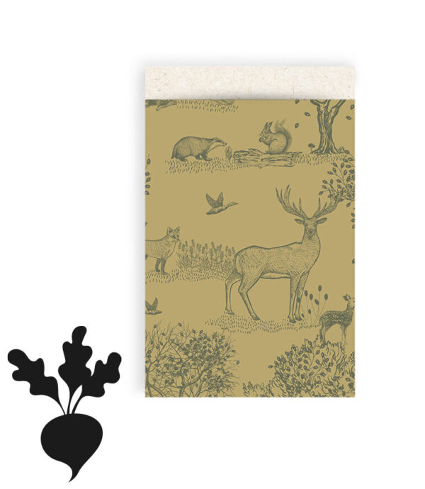 Cadeauzakjes - Forest Animals Green (12 x 19 cm) - 200 stuks