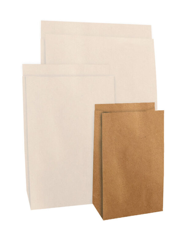 Blokbodemzakken - Craft Brown (12 x 7 x 19 cm) - 100 stuks - Afbeelding 3