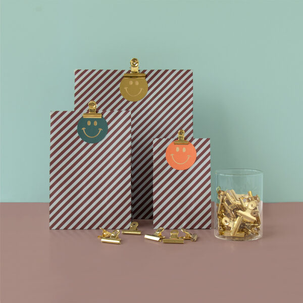 Blokbodemzakken - Stripes Beet Red/ Blue (17x10x25 cm) - 100 stuks - Afbeelding 2
