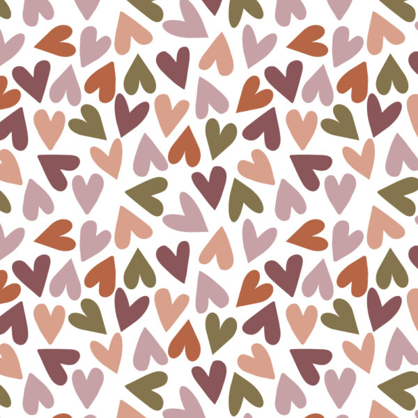 Blokbodemzakken - Big Hearts Faded (27x15x34 cm) - 100 stuks - Afbeelding 3