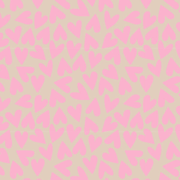Blokbodemzakken - Hearts Blush Pink (27x15x34 cm) - 100 stuks - Afbeelding 3