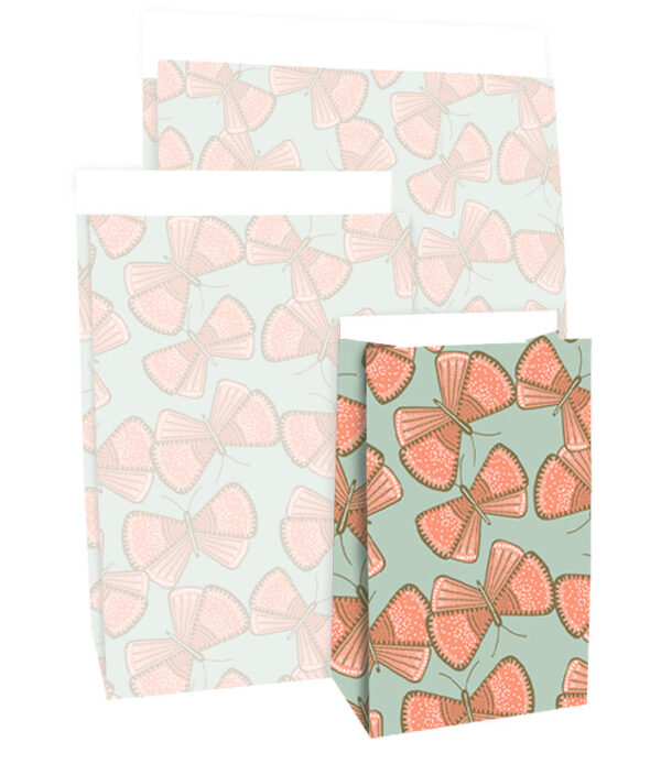Blokbodemzakken - Big Butterfly (12x7x19 cm) - 100 stuks - Afbeelding 4