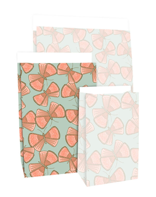 Blokbodemzakken - Big Butterfly (17x10x25 cm) - 100 stuks - Afbeelding 4